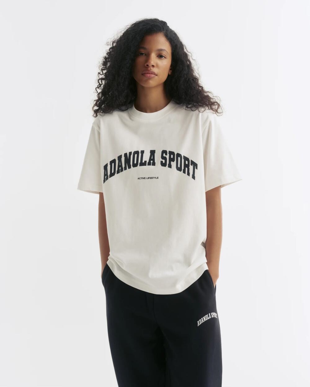 ADANOLA Oversized T-shirt White Sz XS {UU30}